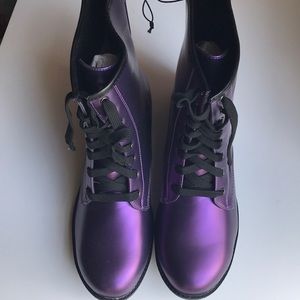 Purple Combat Boots